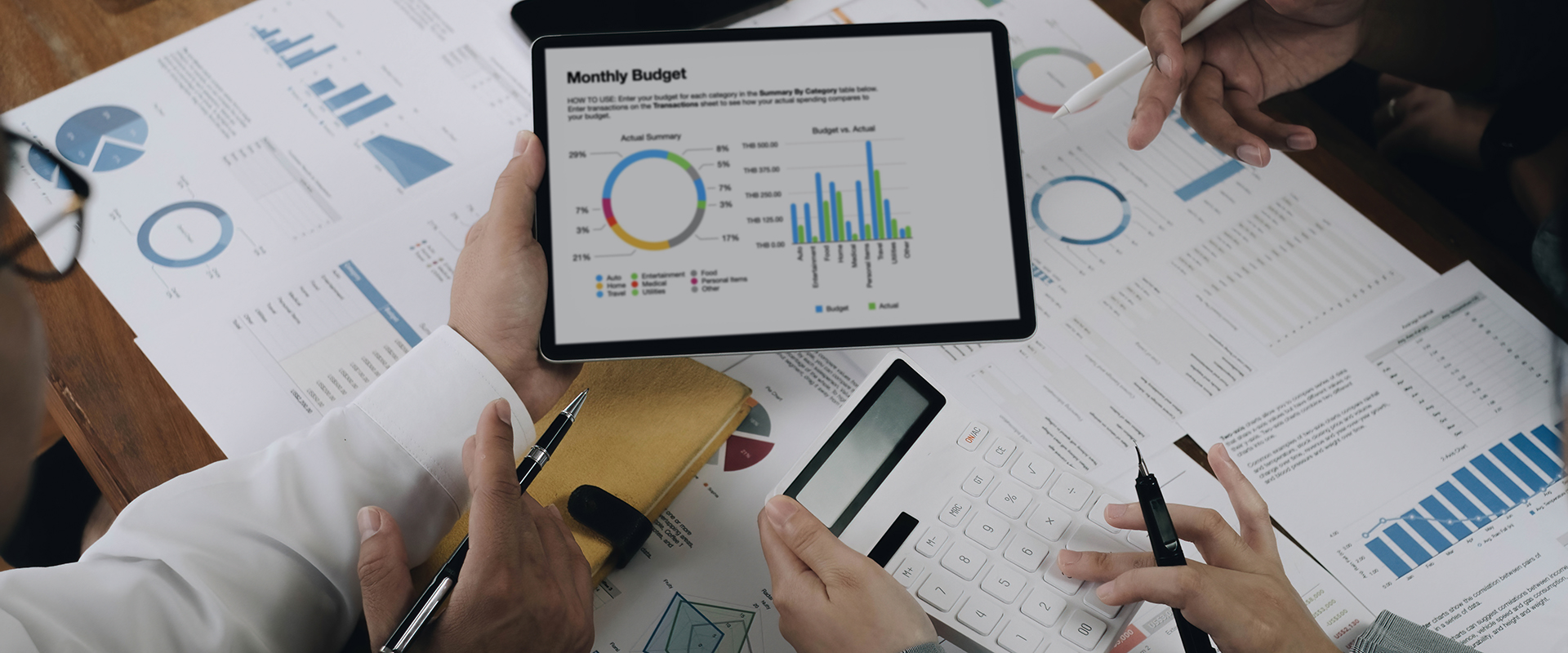 Panel de datos en pantalla táctil