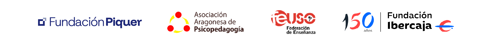 organizadores: Fundación Piquer, Asociación Aragonesa de Psicopedagogía, FeUSO, Fundación Ibercaja
